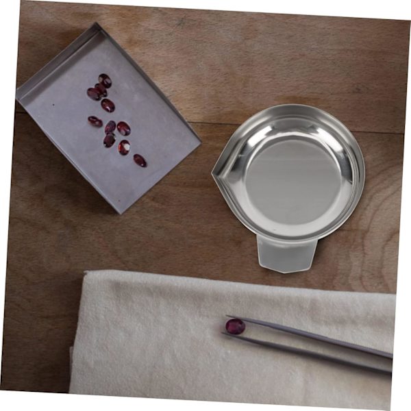 2 stk. rustfrit stål vejeskål vejeskåle vejeskåle laboratorie skål mini skala pulver vejeskål laboratorie skala