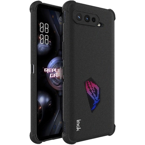 Imak Matte Series Airbag-forsterkede hjørner TPU-telefonveske med skjermbeskytter for Asus Rog Phone 5/5s Matte Black