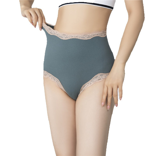 Damunderkläder med hög midja, andningsbara spetsunderkläder color 2 L (45-65kg)