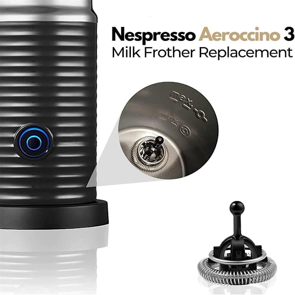 Reservedeler til Nespresso Aeroccino 3 Aeroccino 4 Blender Melkeskummer Kaffemaskin Black  Silver