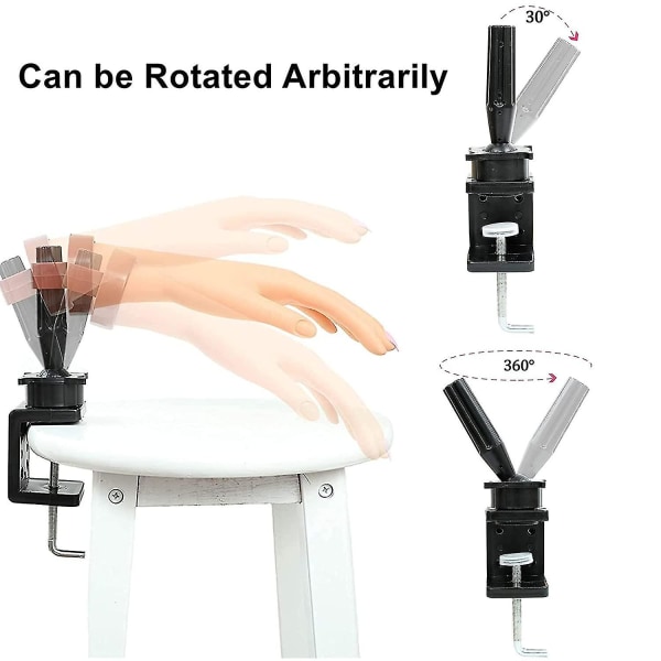 Peruk Huvudställ Skyltdocka Huvudställ Kosmetologi Manikin Träningshuvudstativ Hållare Hållare Klämställ Svart C-klämma Hållare Öva Handställ Adju