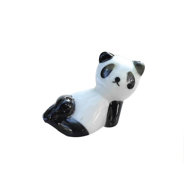 4st keramiska Panda Ätpinnar Rack Tecknad Djur Ätpinnar Hållare Hushålls ätpinnar Vila Kök Bordsservis