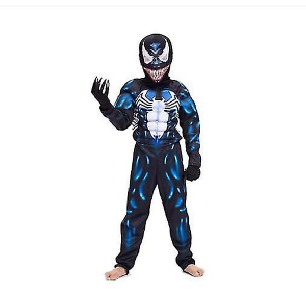 Venom Muscle Kids Cosplay Kostym S