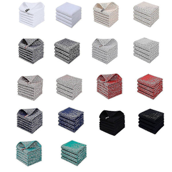 6-pack Premium 100% Bomull Frotté Diskhanddukar, Superabsorberande Disktrasor med Hängögla Red 34*73cm