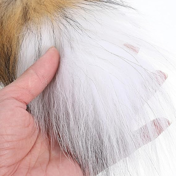 2 stk. hale nøglering bilnøgler sort kat nøglering kanin pote nøgleringe til kvinder fluffy haler nøglering tote pung