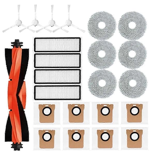 Tilbehør til Xiaomi Robot Vacuum X20 + / X20 Plus, Inklusive Sidebørste, Hepa Filter, Moppeklud