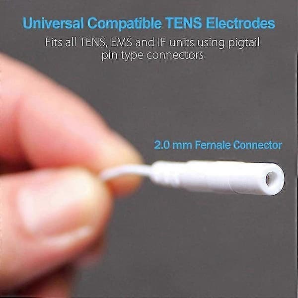 40 stk 2X2 TENS-enhetselektroder for EMS muskelstimulator elektroterapi