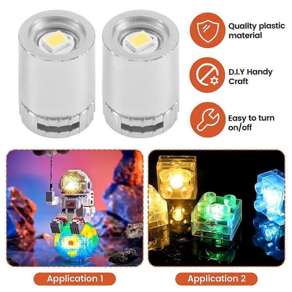 30 stk. Miniature LED-lys, Små lys til håndarbejde, Mini LED-lys, Miniaturelys til legetøjsbrikker B