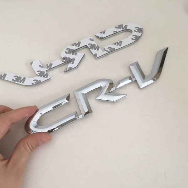 1 stk 3d Abs Høy Kvalitet Crv Cr-v Bil Bokstav Emblem Bakre Hale Bagasjerom Klistremerker Merke Klistremerke Styling Auto Tilbehør