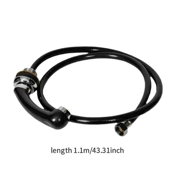 Salong Sjampobolle Sprayhode Sjampobolle Kran Solid Fleksibel Erstatning Black
