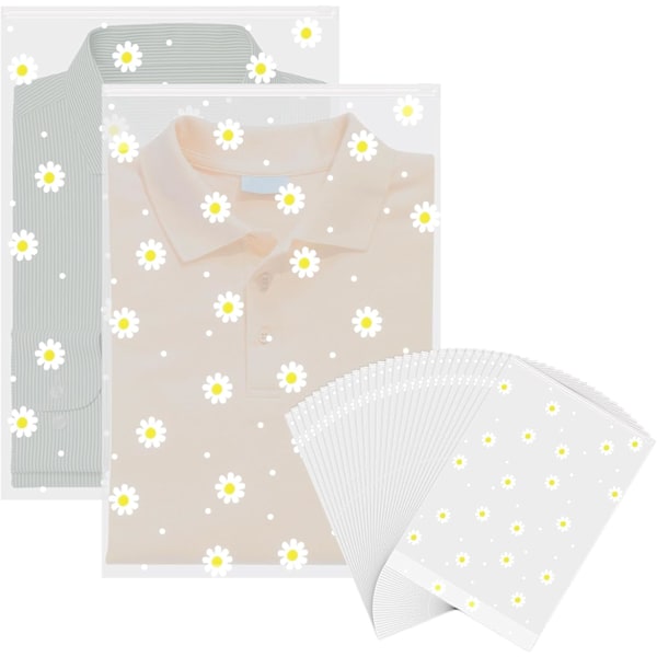 30 stk gjenbrukbare Ziplock-poser, 40×30 cm stor plastsykehuspose, vanntette oppbevaringsposer for reiser, klesoppbevaringsposer, reiseveskeorganisator