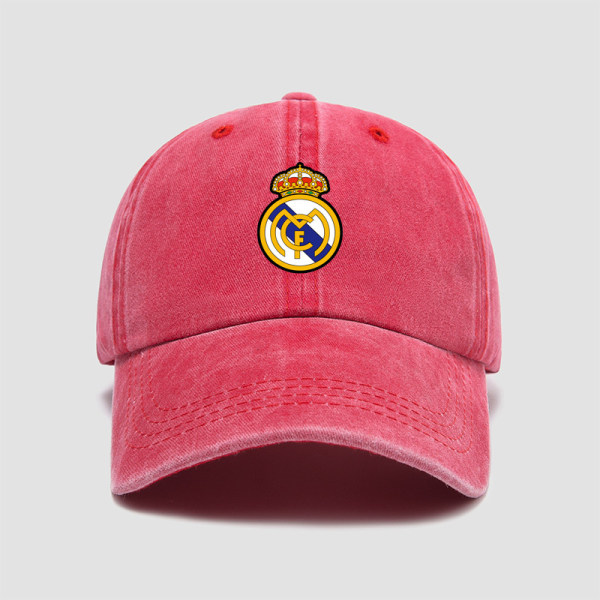 UUSI Real Madrid Champions League Club Sports Training Hattu Miesten ja Naisten Baseball Lippalakki Pieni Fresh Pehmeä Lippalakki watermelon red