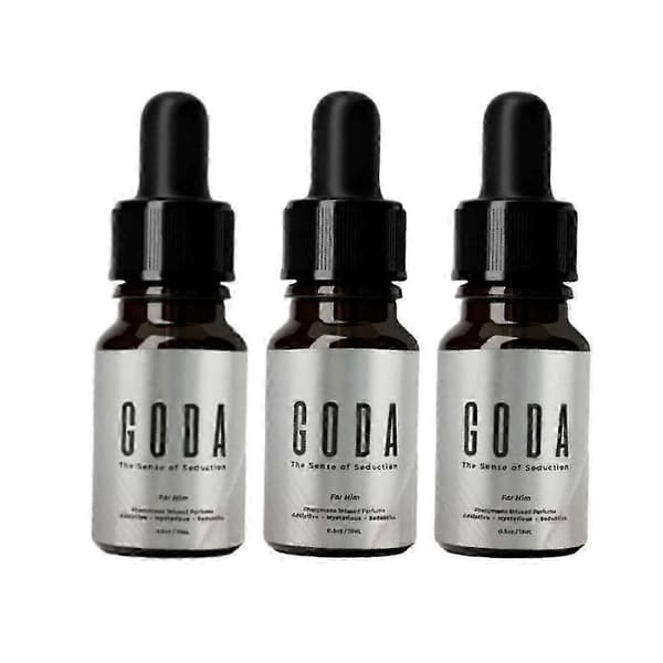 3PCS Goda Feromonparfym för män 15ml Fräsch Långvarig Köln