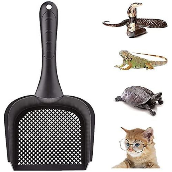 Kattesandskuffe, kattespade, reptilspade, sand, liten sil for terrarium, rengjøring av søppel