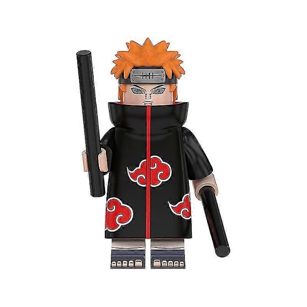 8 st Minifigurer Naruto Serietidnings Samlarobjekt Byggklossar Leksaker För Barn