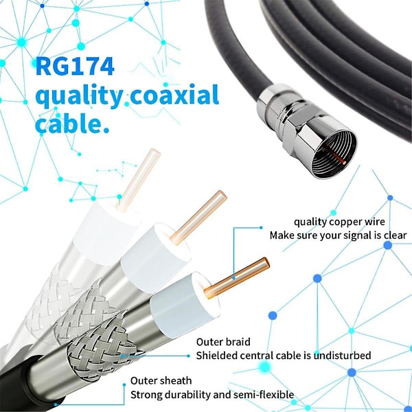 Kolumn Högdefinitions Digital TV-antenn Inomhus och Utomhus Universal Förstärkare med Switch Justerbar UHF TV-antenn Black