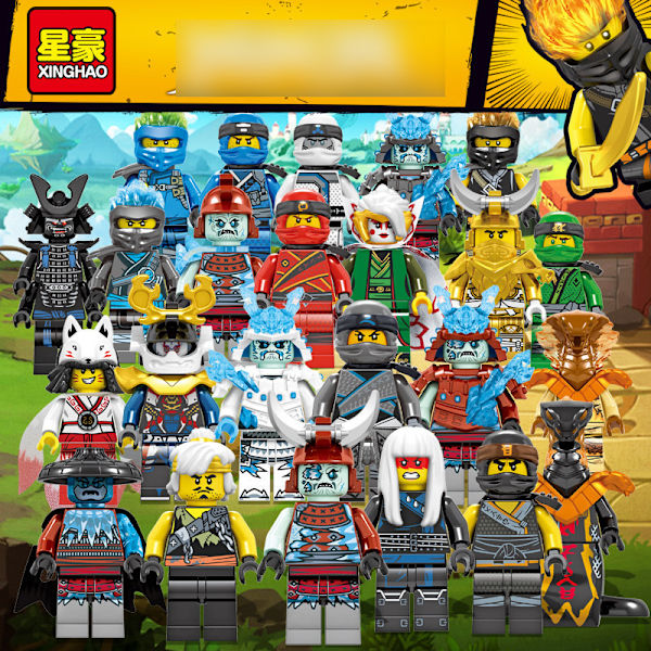 Mini Figurer Kai Jay Sensei Wu Master Byggeklodser Legetøj 24 ninja b