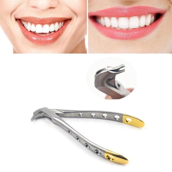 Kronspridare Splitter Pincett Dental Crown Remover Tång Näbb Pincettverktyg 15cm