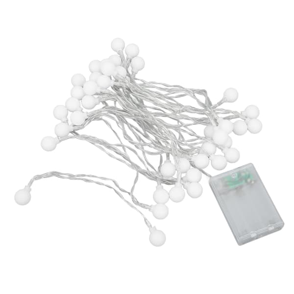 LED String Lights 6m Waterproof Round String Lights Romantic Atmosphere Camping String Lights with Two Modes for Outdoor Use