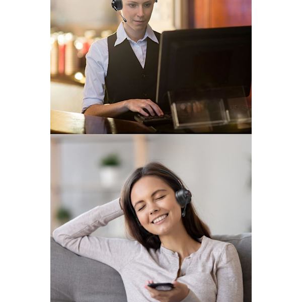 Trådløst Bluetooth-headset til opkald, pc, bærbar computer