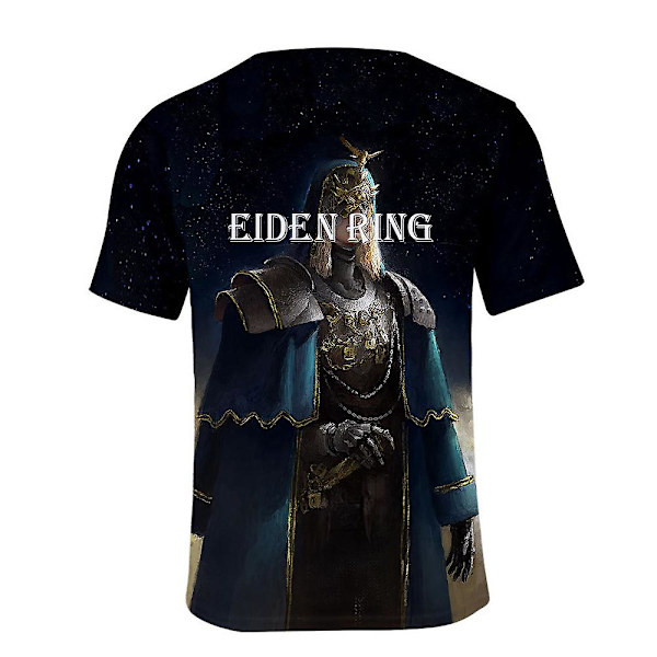 Elden Ring Miesten ja Naisten Painettu Pyöreä Kaula-aukko Lyhythihainen T-paita Tee Topit A XL