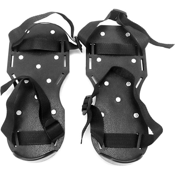 Gunite Spiked Shoes med 1-3/16\" korte pigge, perfekt til epoxygulve, overlejringer, dækning, sort farve (1 par)