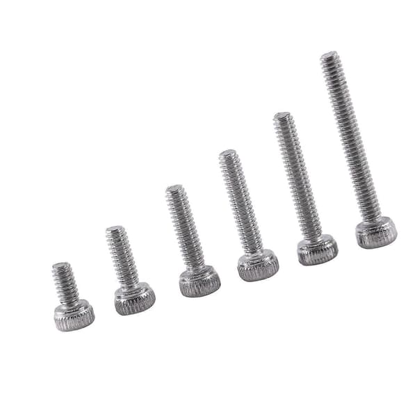 250 stk M2 sekskantede skruer med sekskantmuttere, sortiment A2 rustfritt stål (sylinderhode)