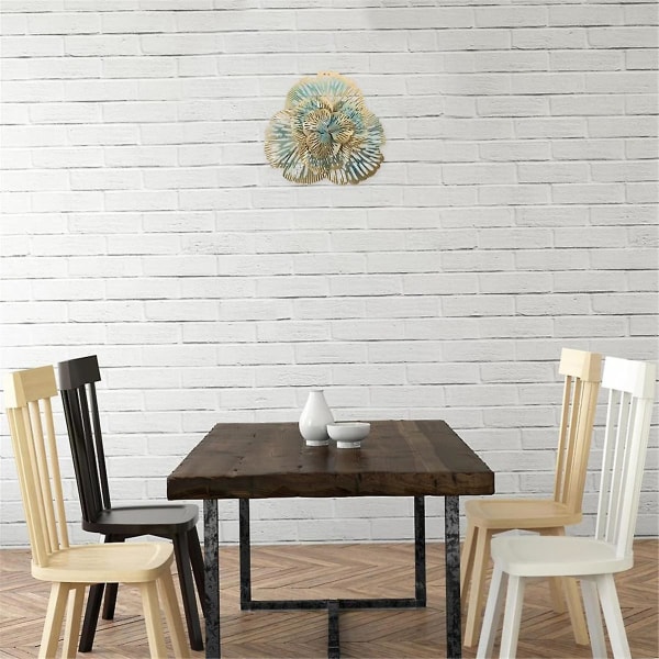 Smidda järn veranda dekoration blommiga väggdekorationer inredning för hem järn vägg blomma heminredning duschdekorationer A As Shown