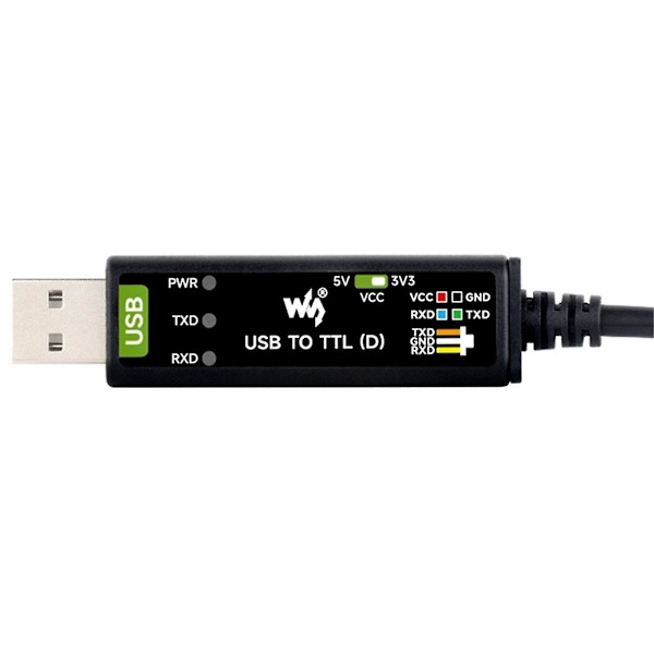 Industriel USB til TTL (D) Seriel Modul Kabel FT232RNL 300bps-3Mbps til 5 Seriel Port Debugging Modul Black