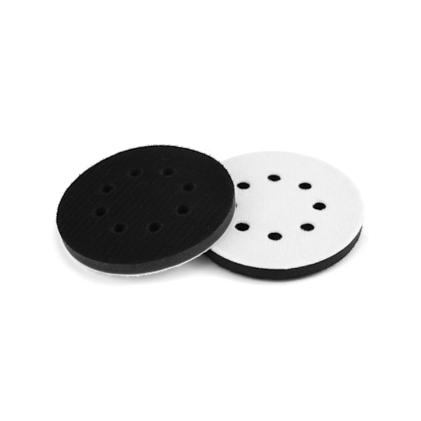 2 st mjuka svampgränssnittsdynor för excentriska slipmaskiner, 125 mm 8 hål kardborre mjuk dyna slipdyna, slagtålig låg ljudnivå