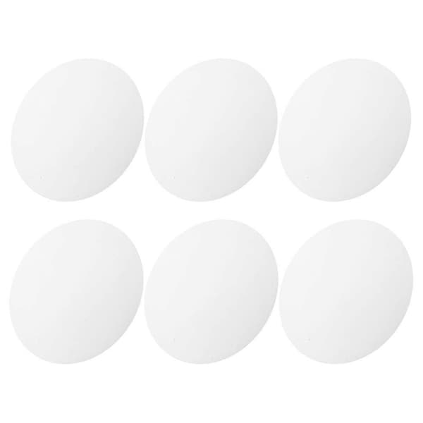6 stk. flate downlight-diffusorplater for utskifting av lysmykhet, innfelt belysning, antirefleksdiffusor, DIY-lampebunndeksler