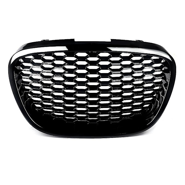 Glans/matt Svart Front Honeycomb Grill Mesh Badgeless Grille För Seat Leon Mk2 1p Altea Toledo Mk3 2004-2009 Front Bumper Grill Matte Black
