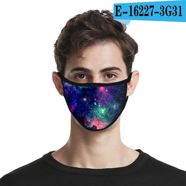 2st 3d stjärnhimmel Mode Dammtät utskrift Is Silke Tvättbar mask för vuxna