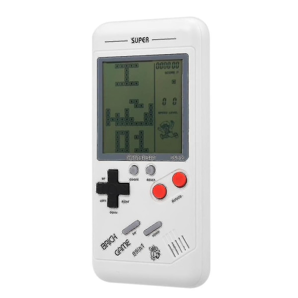 Rs-99 Klassisk spelkonsol Tetris Game Block Game Pusselspel Handhållen spelare för barn Inbyggd
