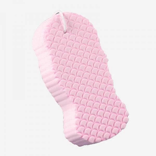 2-4-pakning Død hudfjerner Dusjsvamp Gjenbrukbar Eksfolierende Badesvamp Rosa 2 Pcs