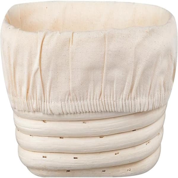 2-pack proofing basket - Oval 10 inch bread proofing basket - Handmade from natural rattan - Includes linen cloth - For sourdough and bread baking