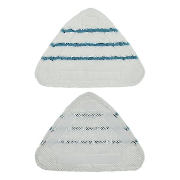 3 stk Dampmopputskiftbare Puter Trekant Vaskbar Klut Rengjøring Gulv Mikrofiber Mopphode Pute Damp
