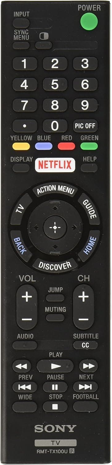 Passer til Sony lydfjernkontroll, erstatningsfjernkontroll for Sony lyd S