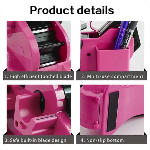 Pink varmetape dispenser, til kontorlager