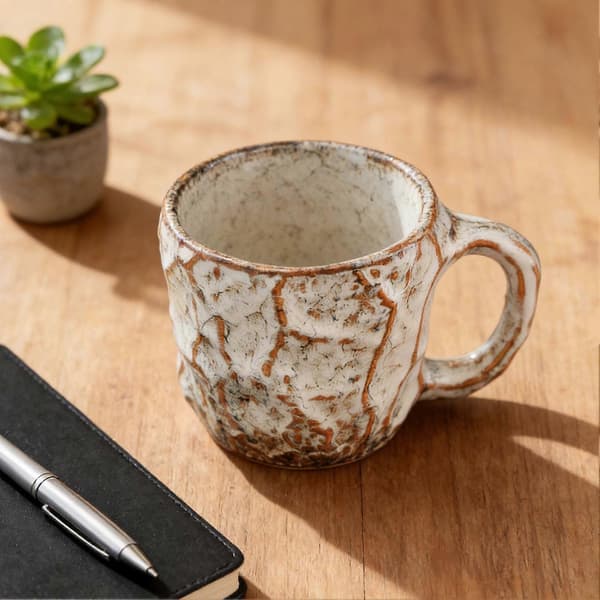Keramiske 270 ml kaffekrus - Stor tekop til kontor og hjem