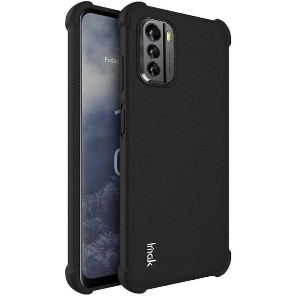 Imak til Nokia G60 5g forstærkede hjørner Stødsikker telefoncover Matte Tpu beskyttelsescover Black