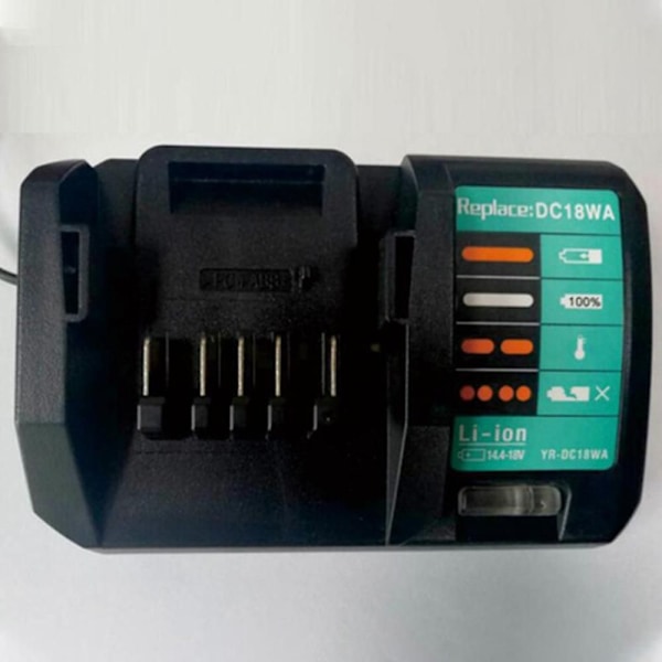 14.4v-18v Laddare Dc18wa För Maktec Makita Dc18sg Dc1851 Bl1813g Bl1415g Bl1815g Bl1413g Uh522d Um1 black