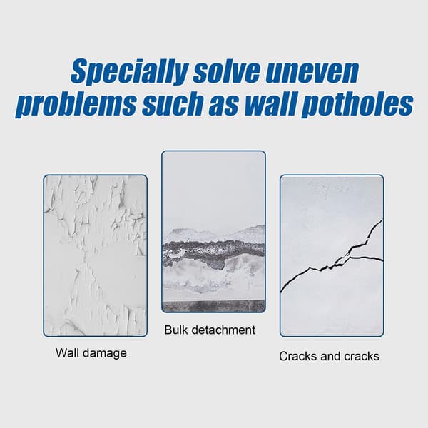 Wall Repair Roller; Renovation with White Paint; Covers Peeling Paint, Moisture Protection, Cracks, and Graffiti.
