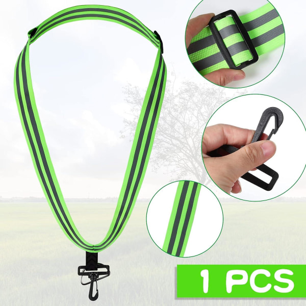 Reflective Sash With Clip For Running: High Adjustable Walking Belt