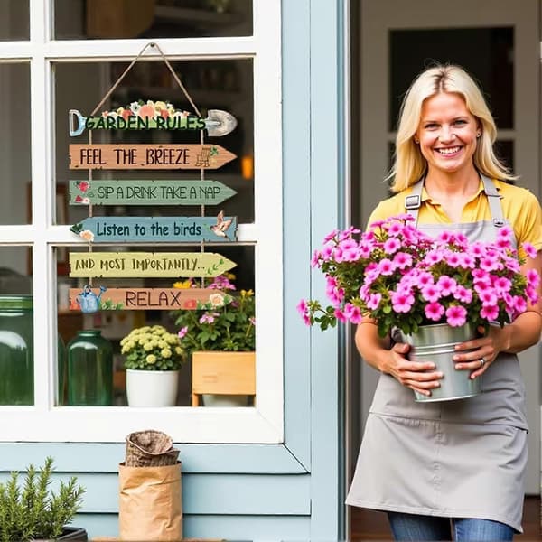 Bondegårdstræskilt til haveskur, terrasse og udendørsområder