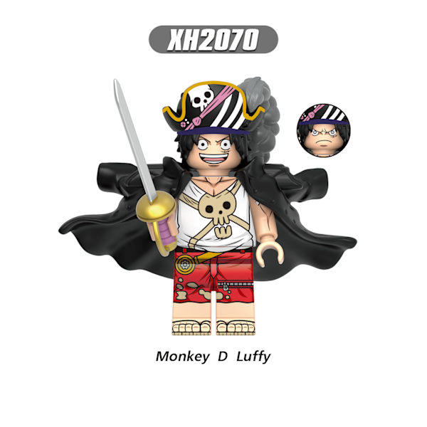 Byggklossar för barn X0357 Luffy, Zoro, Sanji, Stor Björn, Saborelli, byggklossar, pojkar