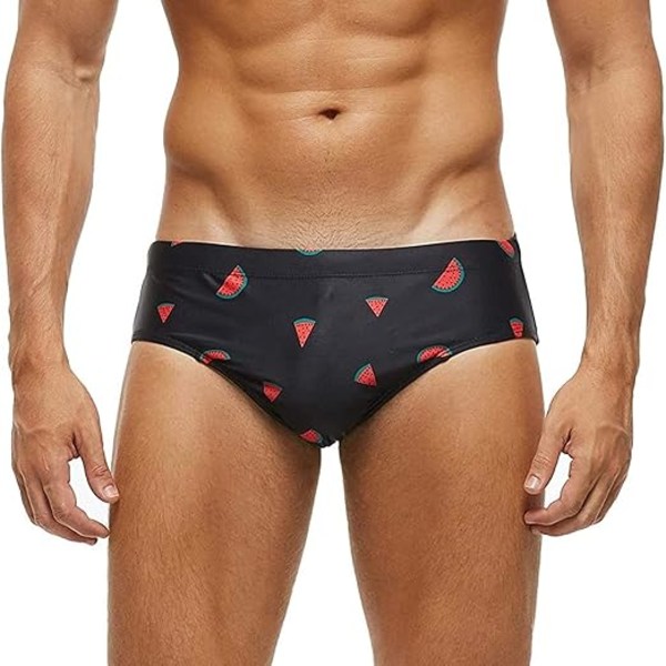 Herre Svømmebukser Briefs Lav Talje med Aftagelig Indlæg Badetøj Elastiske Strandshorts Boxershorts Undertøj