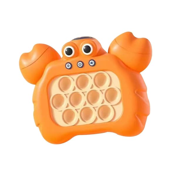 Pop Push It Spillkontroller Boble Sensorisk Fidget-leketøy Elektronisk Whack-konsoll Yellow