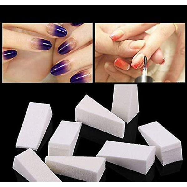 Gradient Nails Bløde Svampe Til Farve Fade Manicure Nail Art Tools Tilbehør
