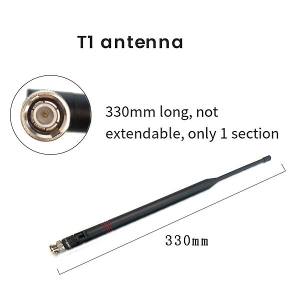 Mikrofon T1 Antenne for SLX24/SM58 BETA58A SLX4 Trådløs Mottaker Black